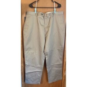 Joseph & Feiss Mens Khaki Chino Pants 44x30 Classic Fit Non-Iron Cotton NWT